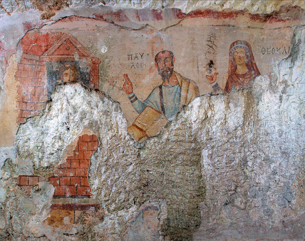 Paul and Thecla at the Ephesus Cave